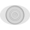 Ekena Millwork Standard Dalton Bullseye Rosette with Square Edge, 3"W x 2"H x 1/2"P ROSP030X020X050DAL02 - alternate 3